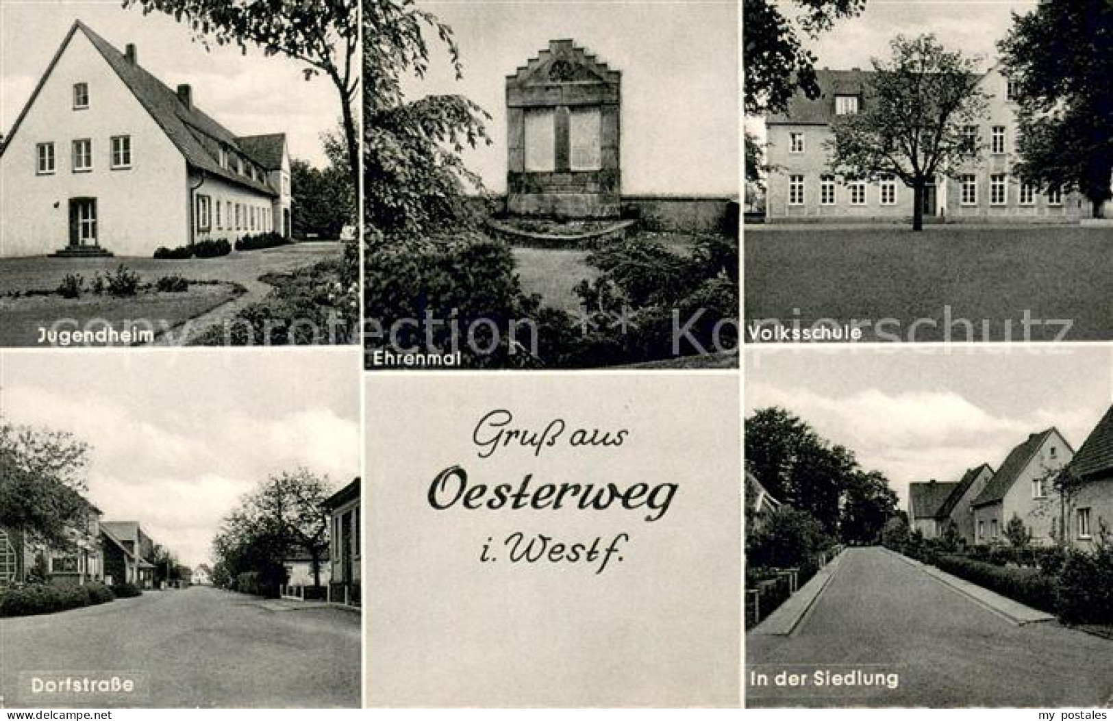 Oesterweg Ehrenmal Jugendheim Dorfstrasse Volksschule