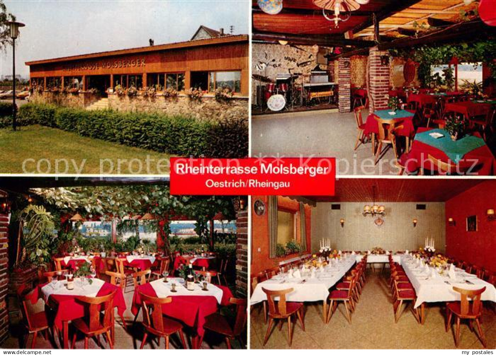 Oestrich-Winkel Rheinterrasse Molsberger Weinstube Gaststaette