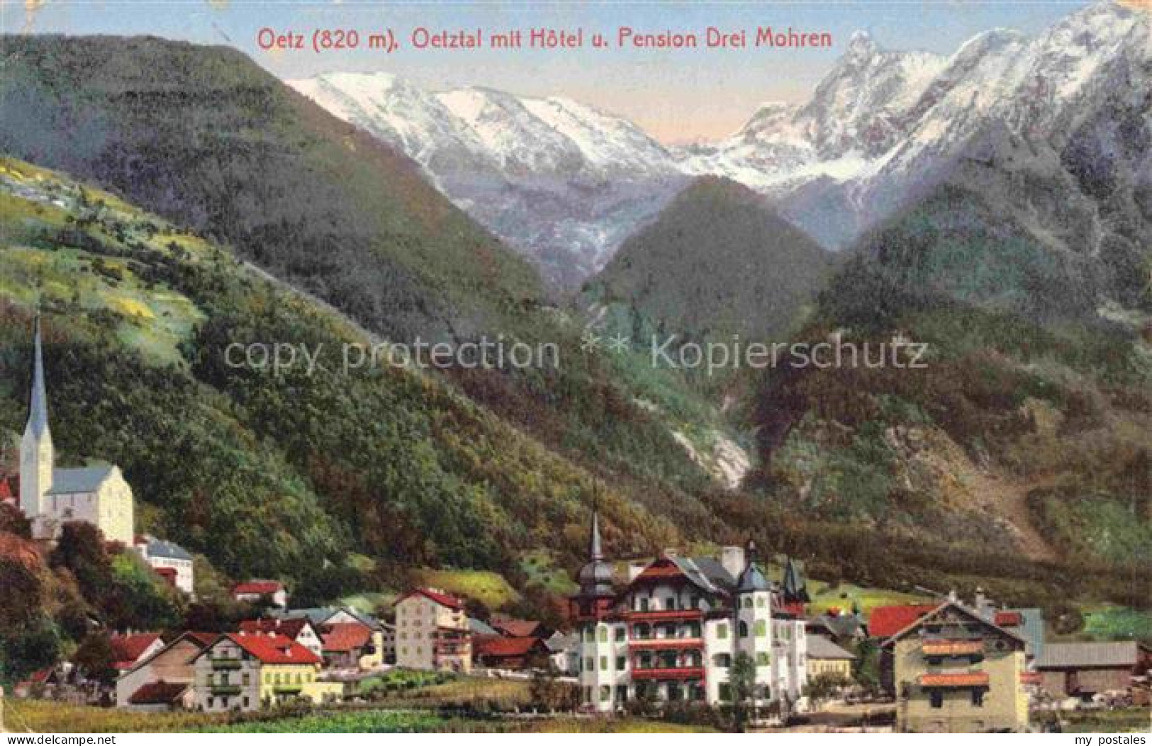 Oetz oetz Tirol AT Oetztal mit Hotel Pension Drei Mohren