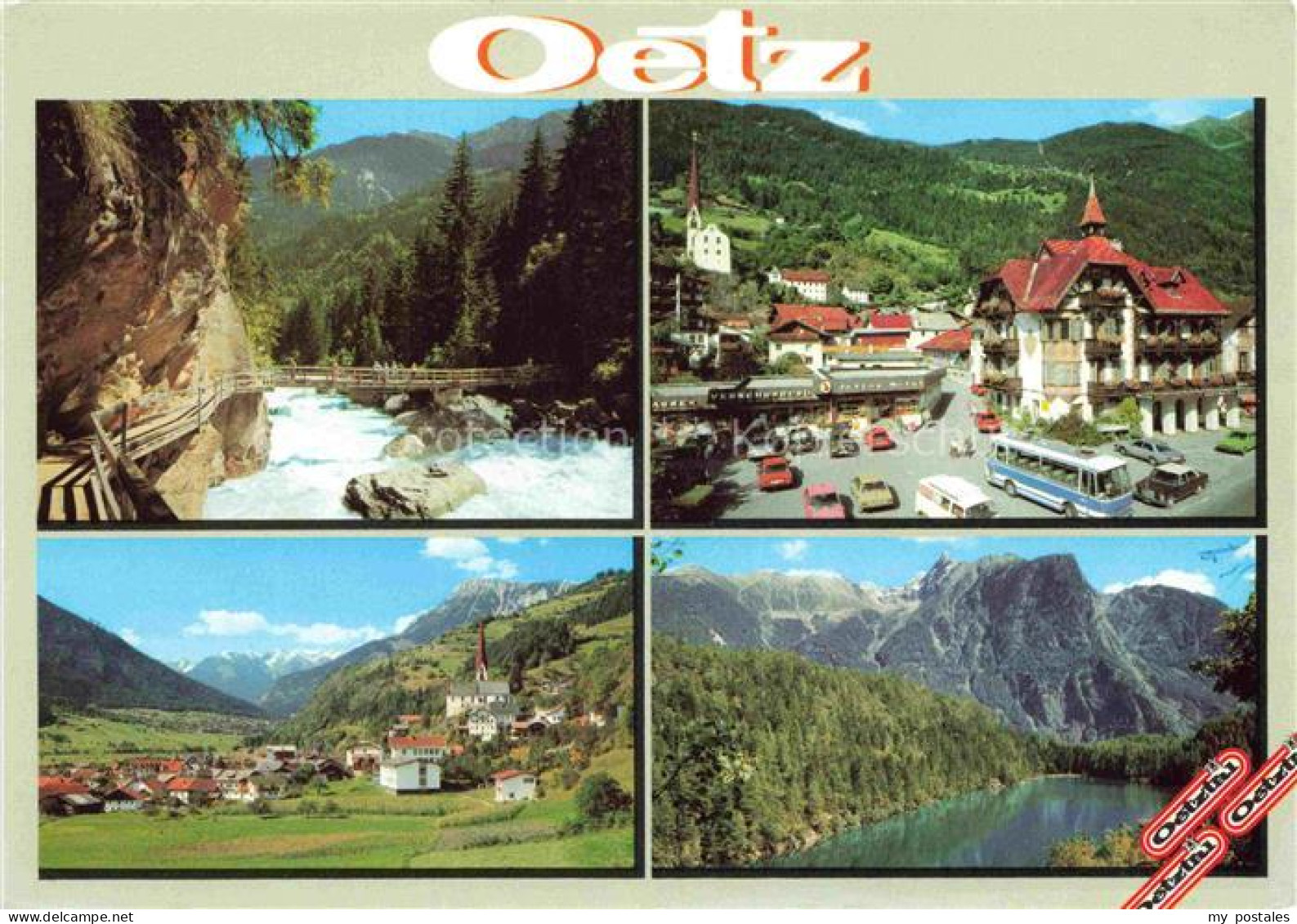 Oetz oetz Tirol AT Wellerbruecke Dorfplatz-von-Oetz Piburgersee Wasserfall Ortsz