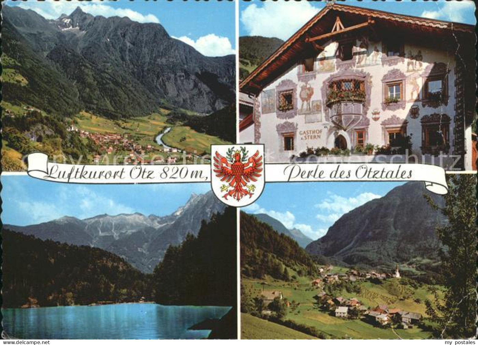 oetz Tirol mit Acherkogel Gasthof Zum Stern Piburger See Au bei oetz