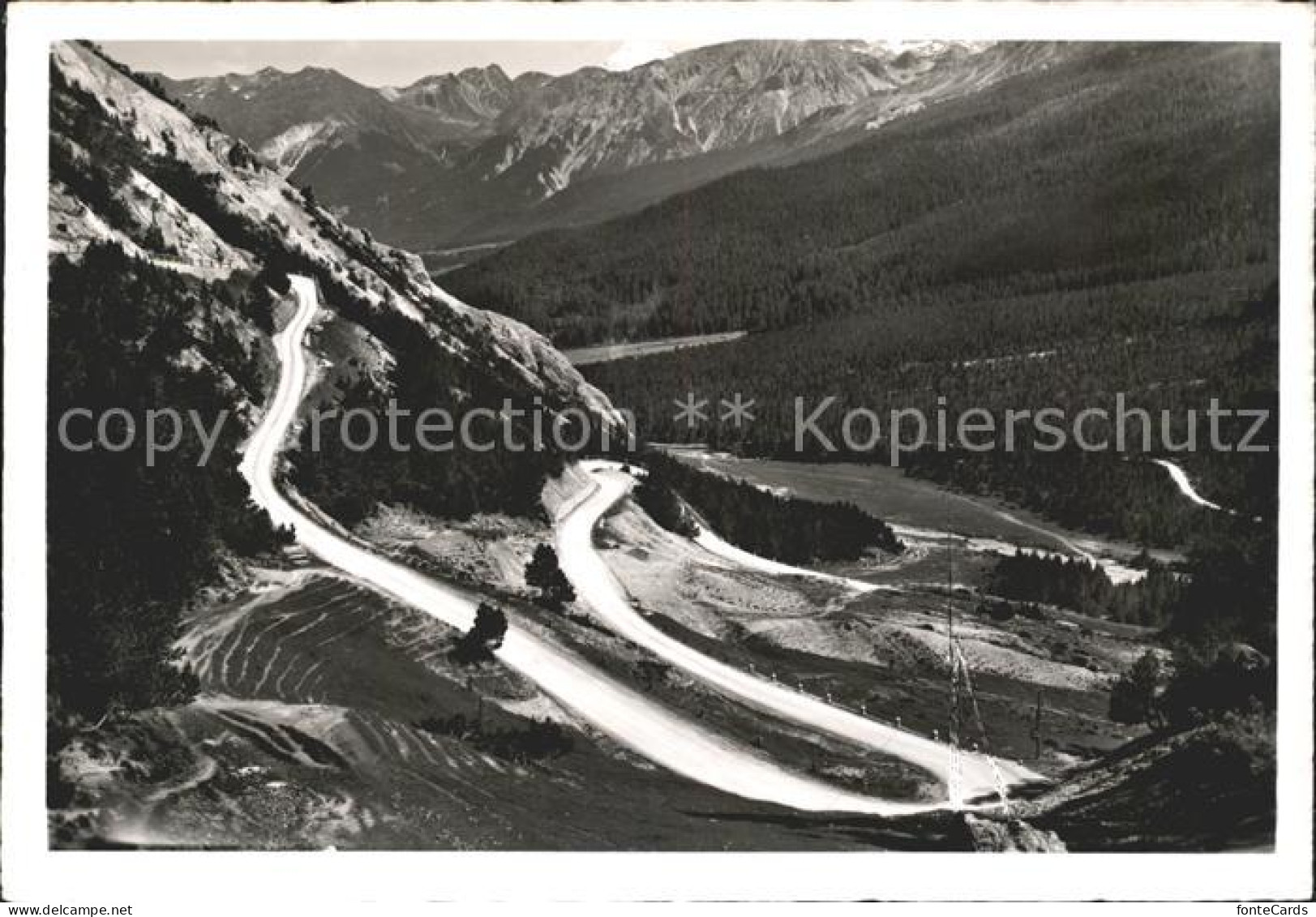 Ofenberg Ofenbergstrasse ob Tschierv Muenstertal Ortler