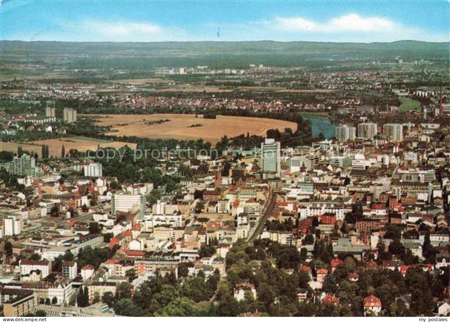 OFFENBACH  MAIN Fliegeraufnahme