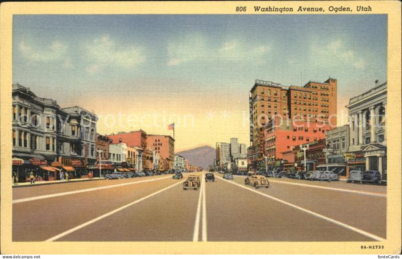 Ogden Utah Washington Avenu Kuenstlerkarte