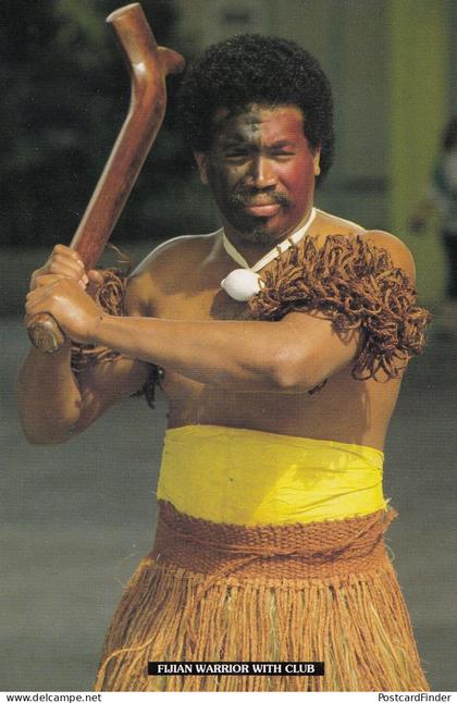 Fijian Warrior Fiji Postcard