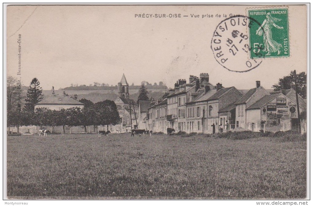 oise :  Précy  sur  Oise :  vue