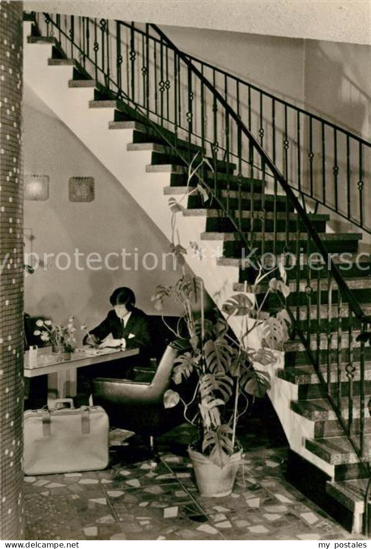 Olbernhau Erzgebirge Hotel Stadt Olbernhau Empfangshalle Treppenaufgang