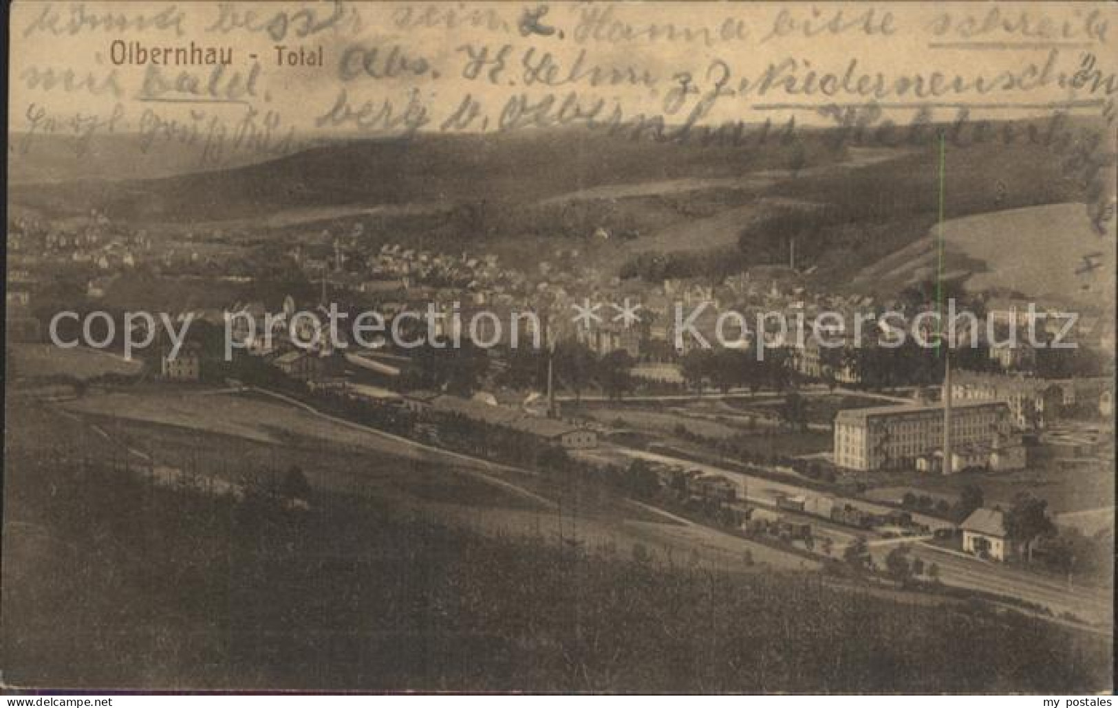 Olbernhau Erzgebirge Totalansicht