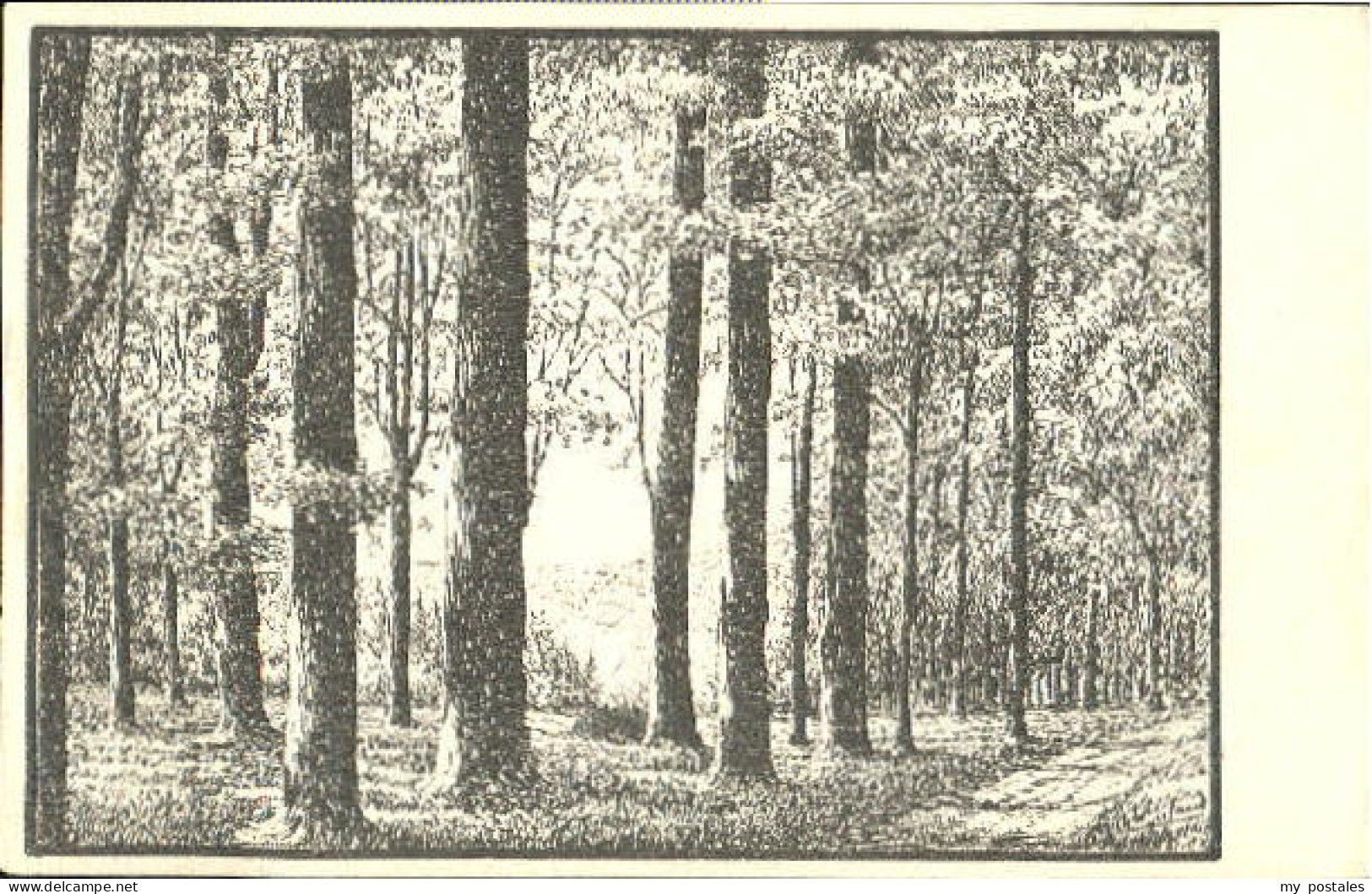 Olbernhau KuenstlerErich W. Eiland ungelaufen ca. 1920