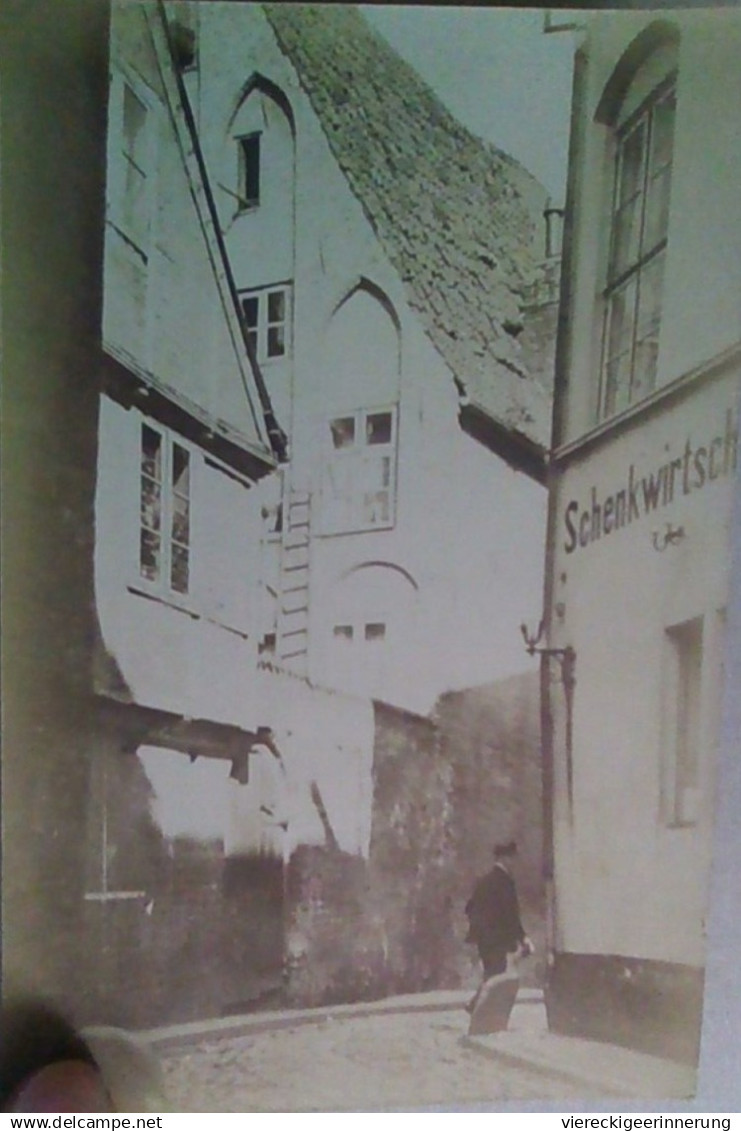 ! old photo postcard, alte Fotokarte, Verlagsangabe Hahnsche Buchhandlung Plön