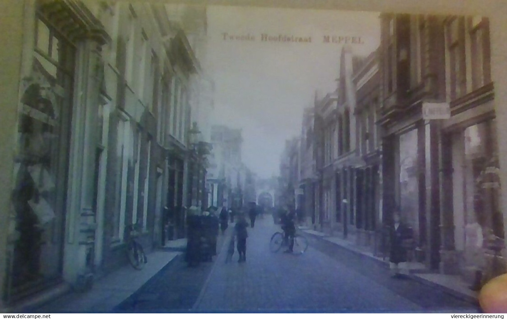 ! old postcard,  Ansichtskarte Meppel, Geschäfte, Niederlande
