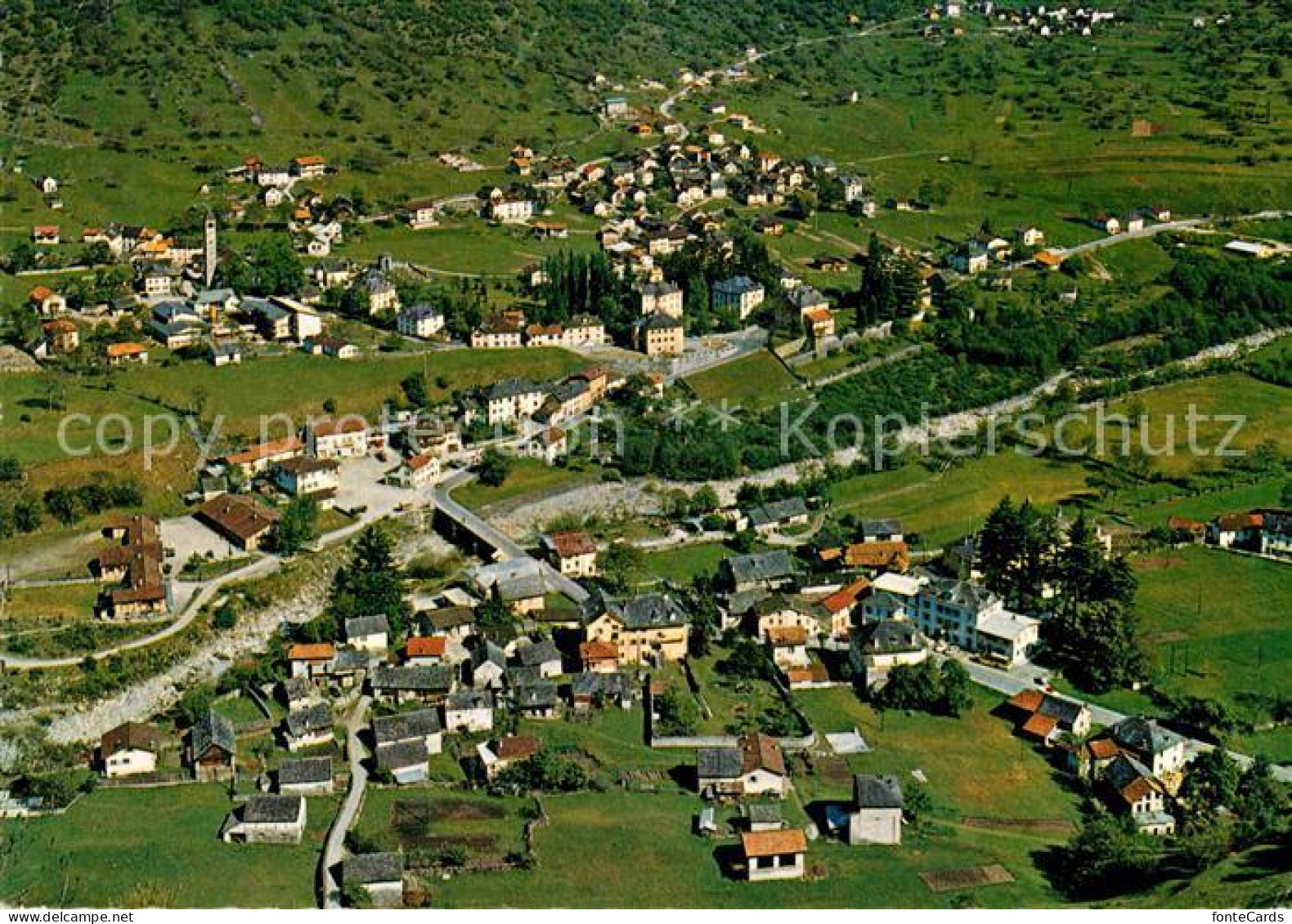 Olivone Fliegeraufnahme