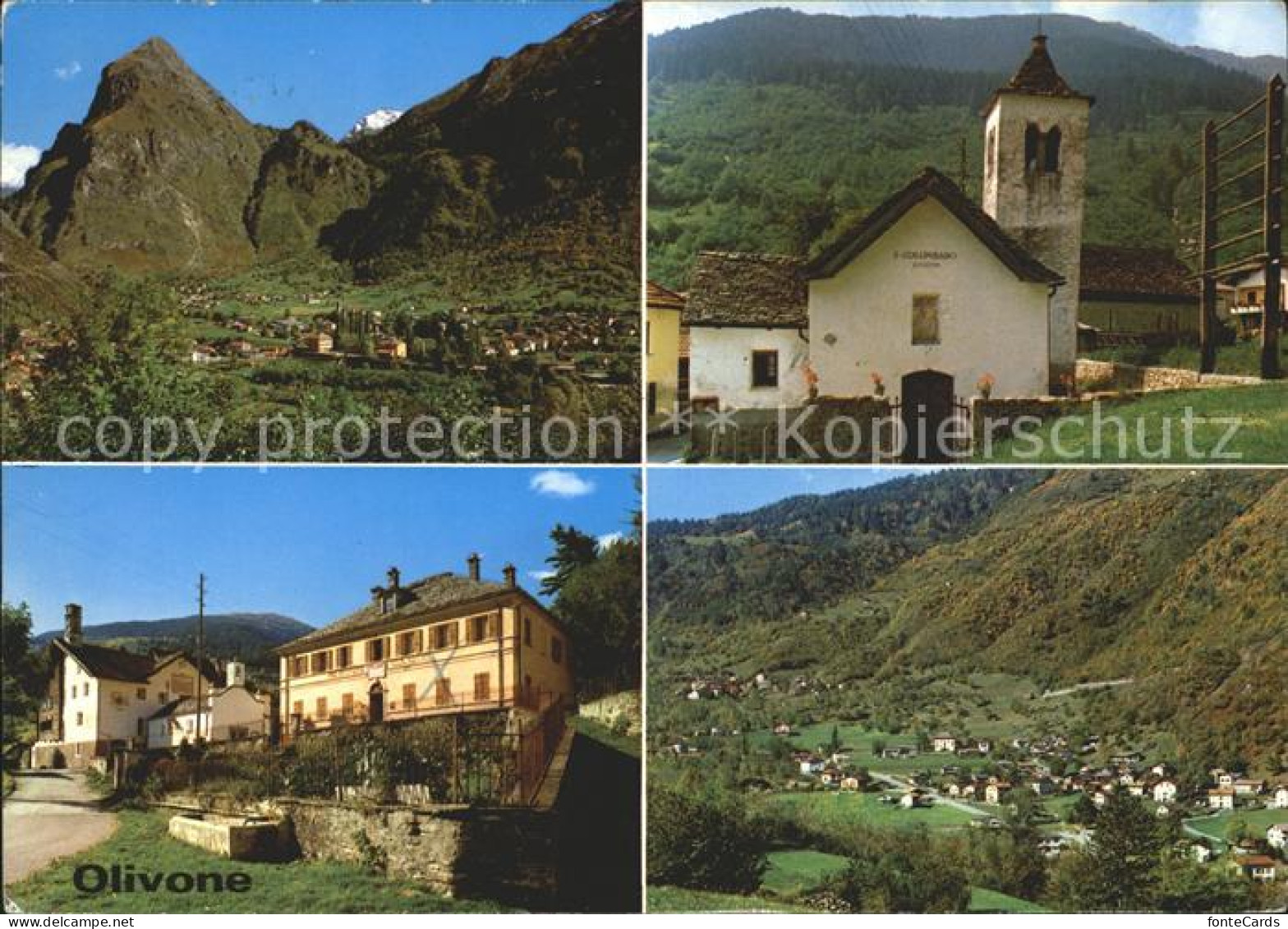 Olivone Gesamtansicht Kirche