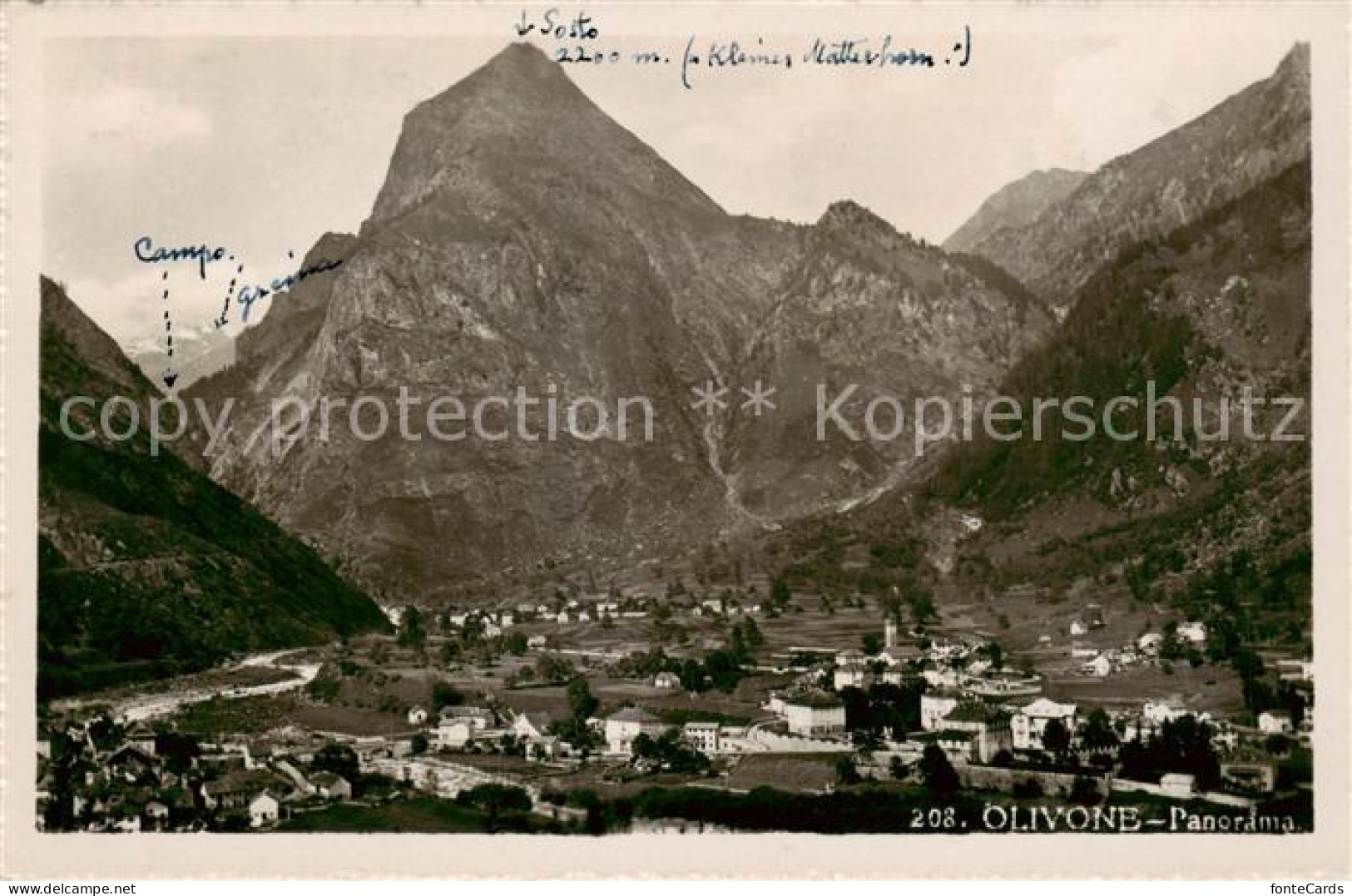 Olivone TI Panorama