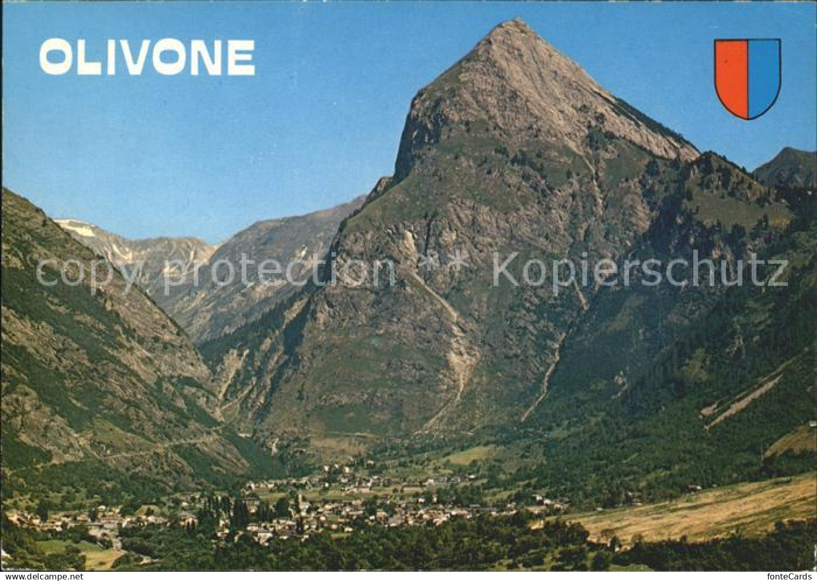 Olivone Valle di Blenio Panorama