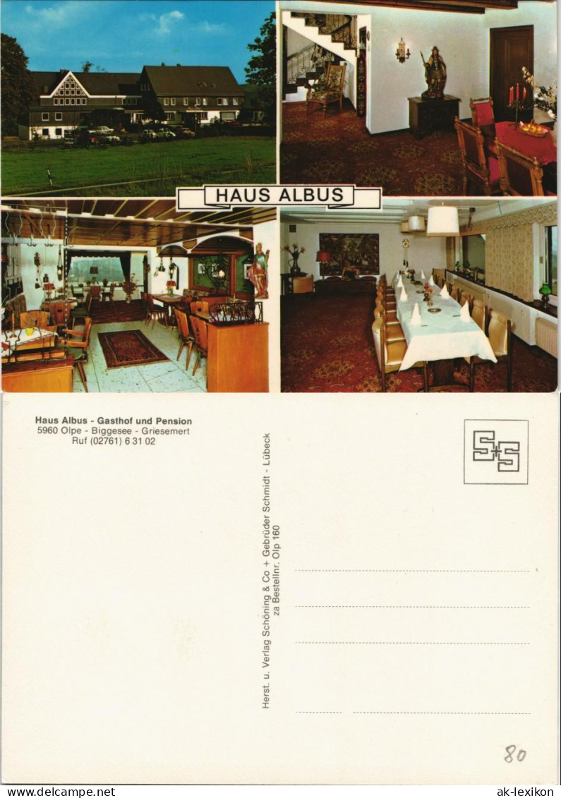 Olpe Haus Albus - Gasthof und Pension Olpe Biggesee Griesemert 1980