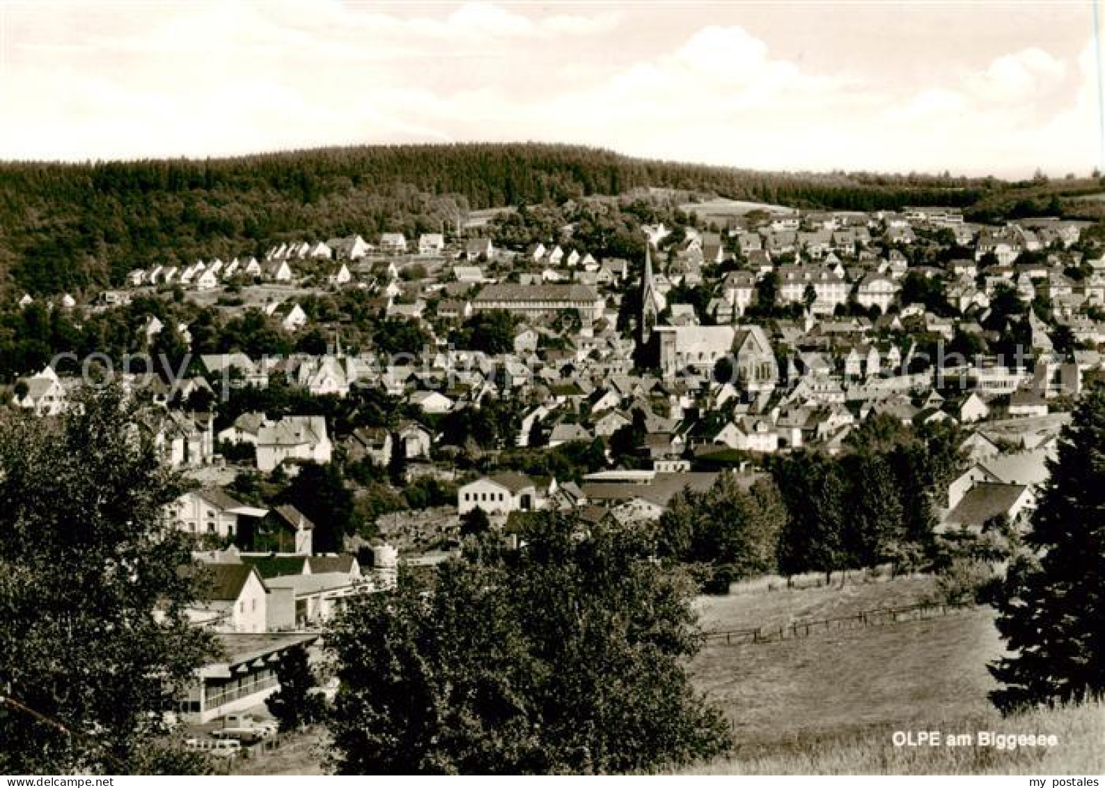 Olpe  Stadt Panorama