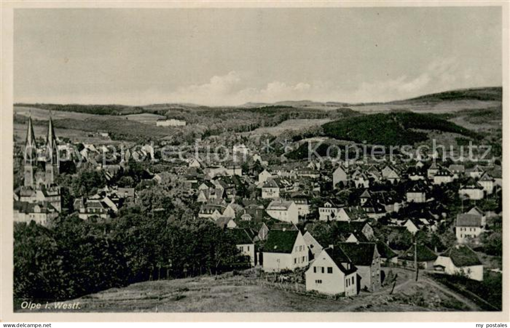 Olpe Stadt Panorama