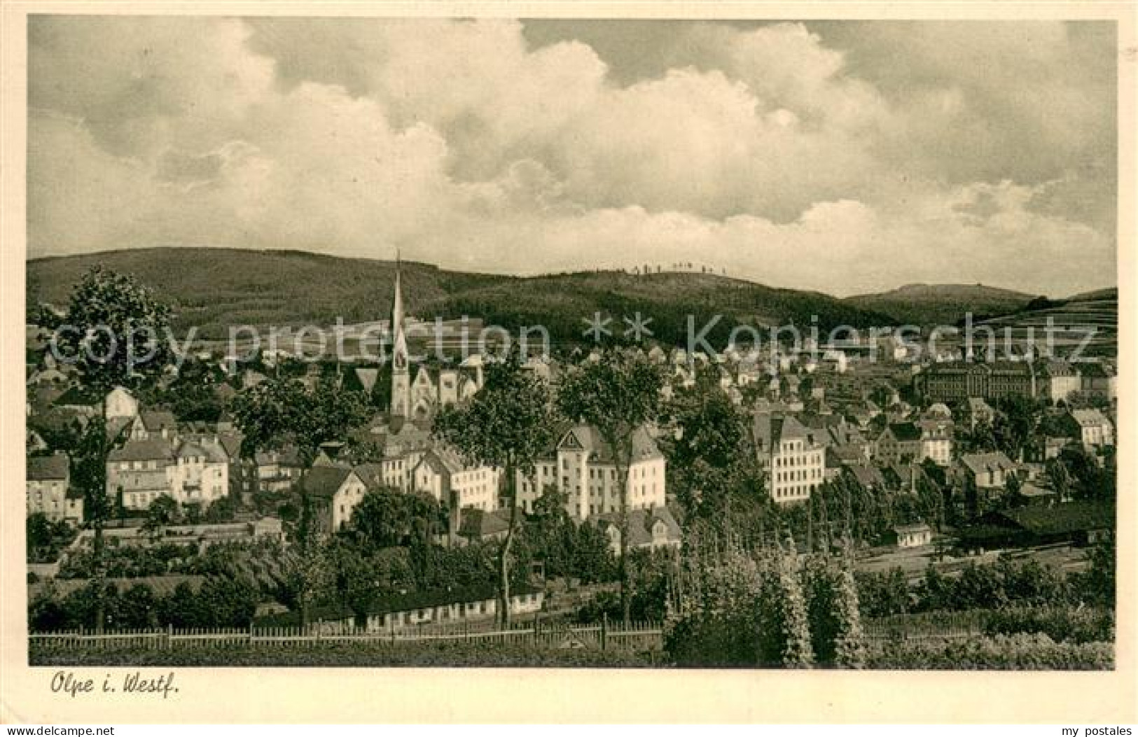 Olpe Stadt Panorama