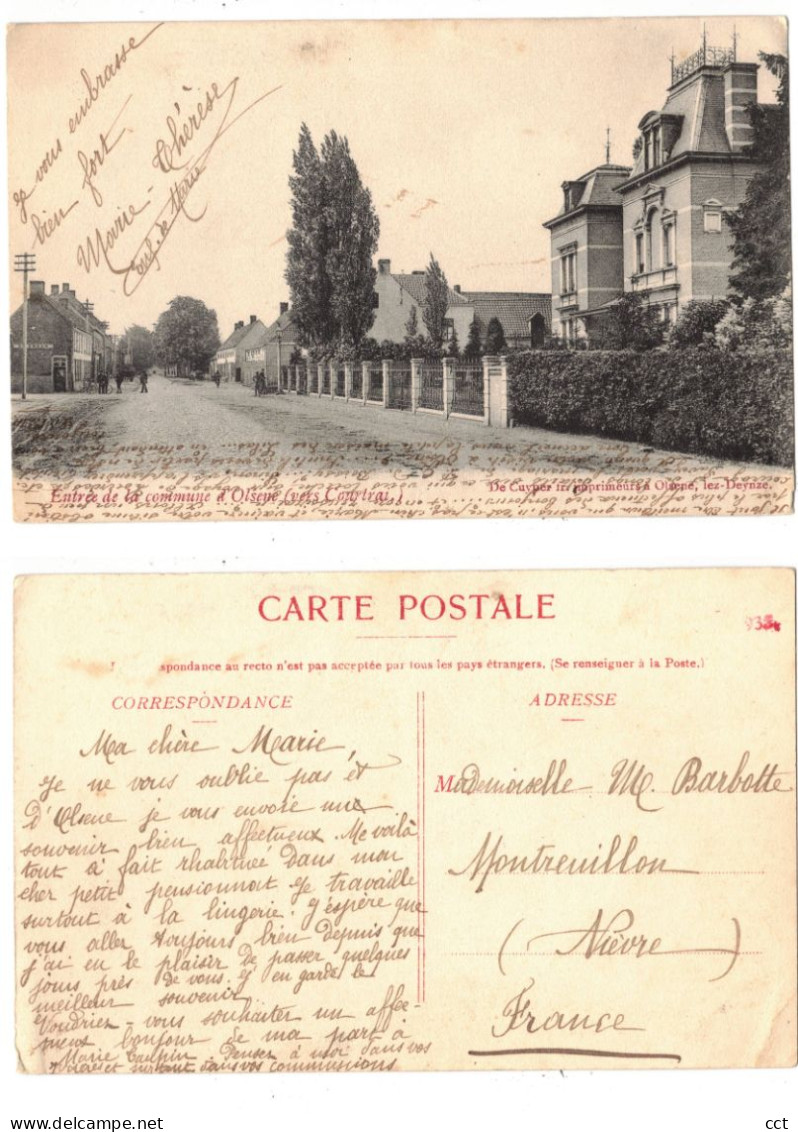 Olsene  Zulte   Entrée de la commune d'Olsene (vers Courtrai)