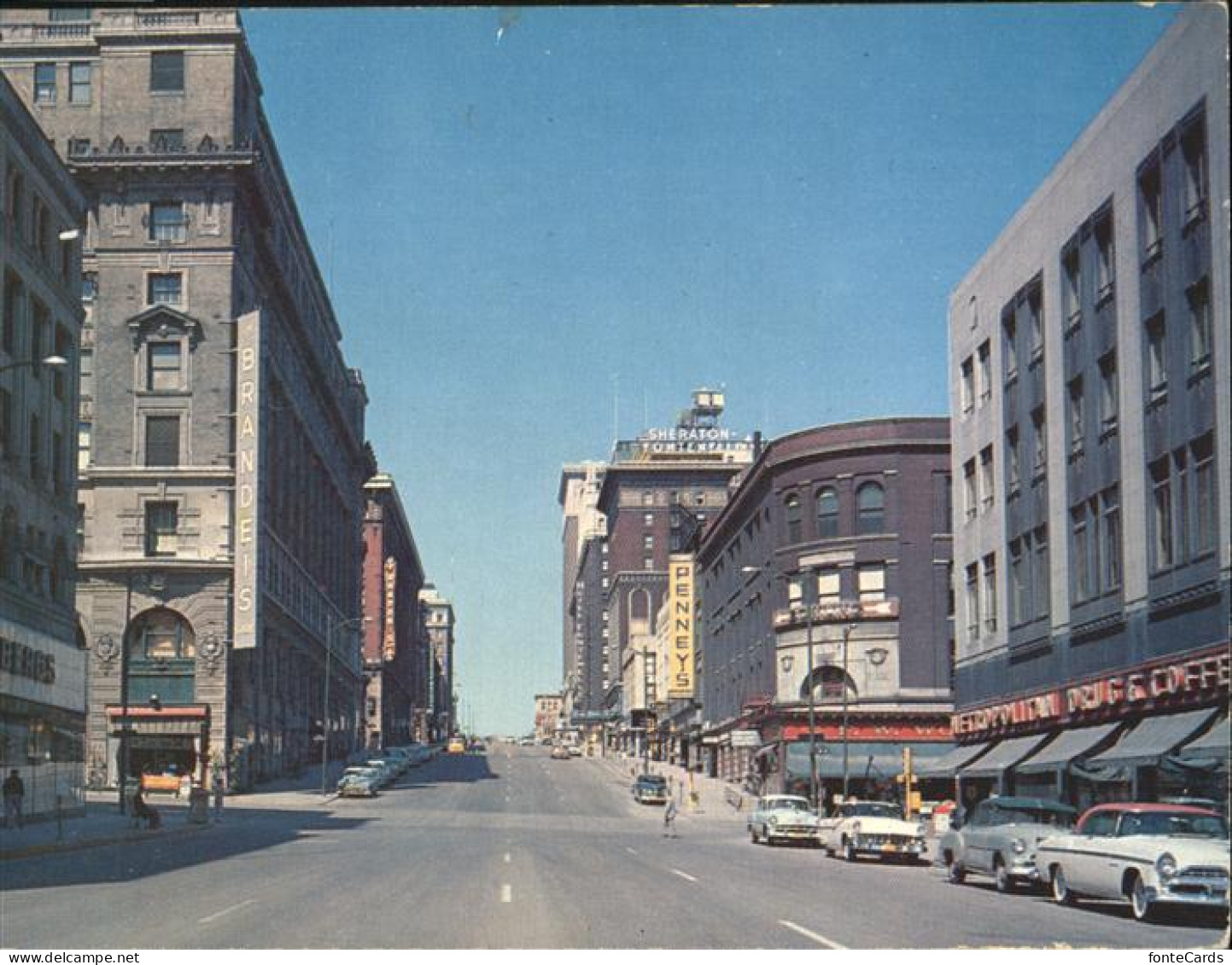 Omaha Nebraska Douglas Street Looking West