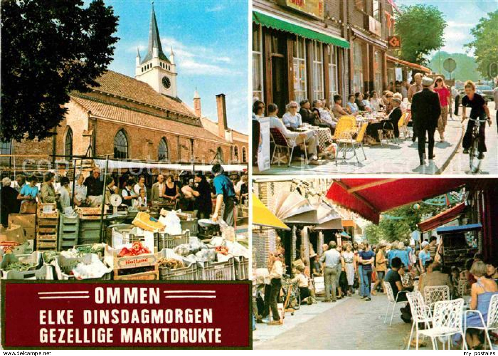 Ommen Overijssel Markt Strassencafes