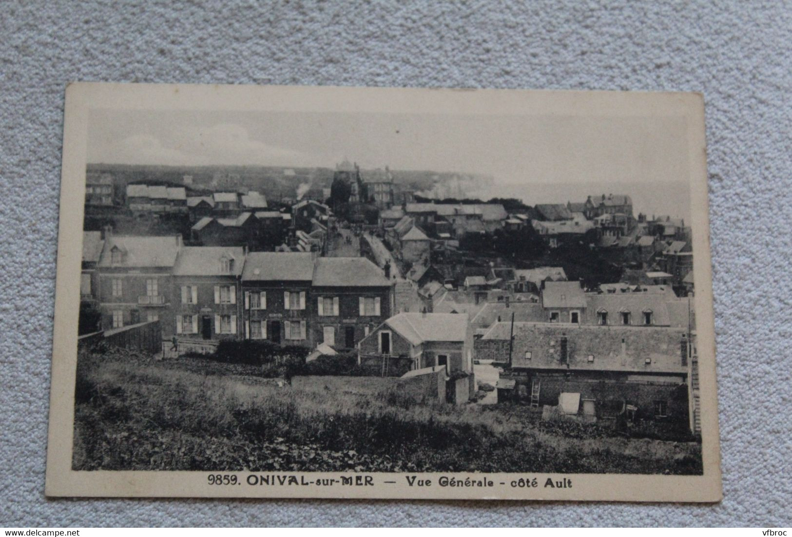 Onival sur mer, vue générale côté Ault, Somme 80