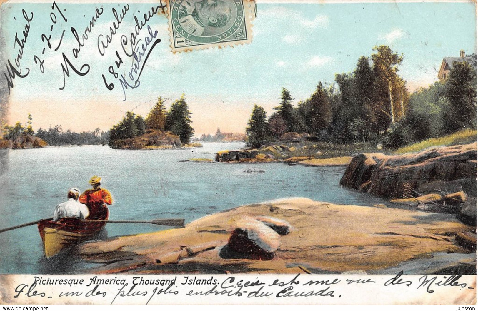 ONTARIO - PICTURESQUE AMERICA, THOUSAND ISLANDS - BARQUE