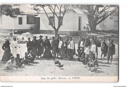CPA Timor Jogo do Gallo Baucau cock fight