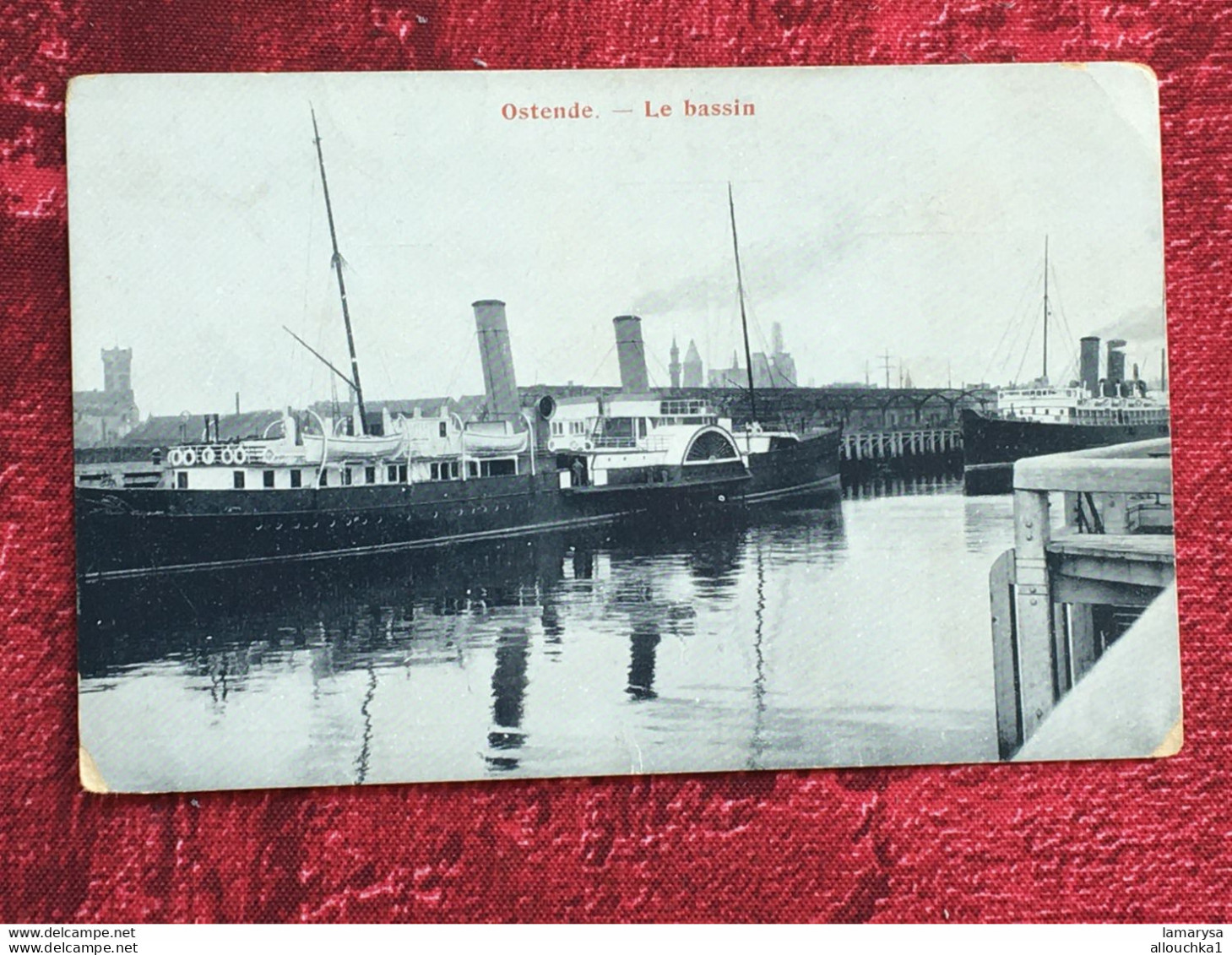 Oostende CPA carte Postale-Ostende:/Belgique située Région flamande, Bateau-le Bassin-province de Flandre-Occidentale.