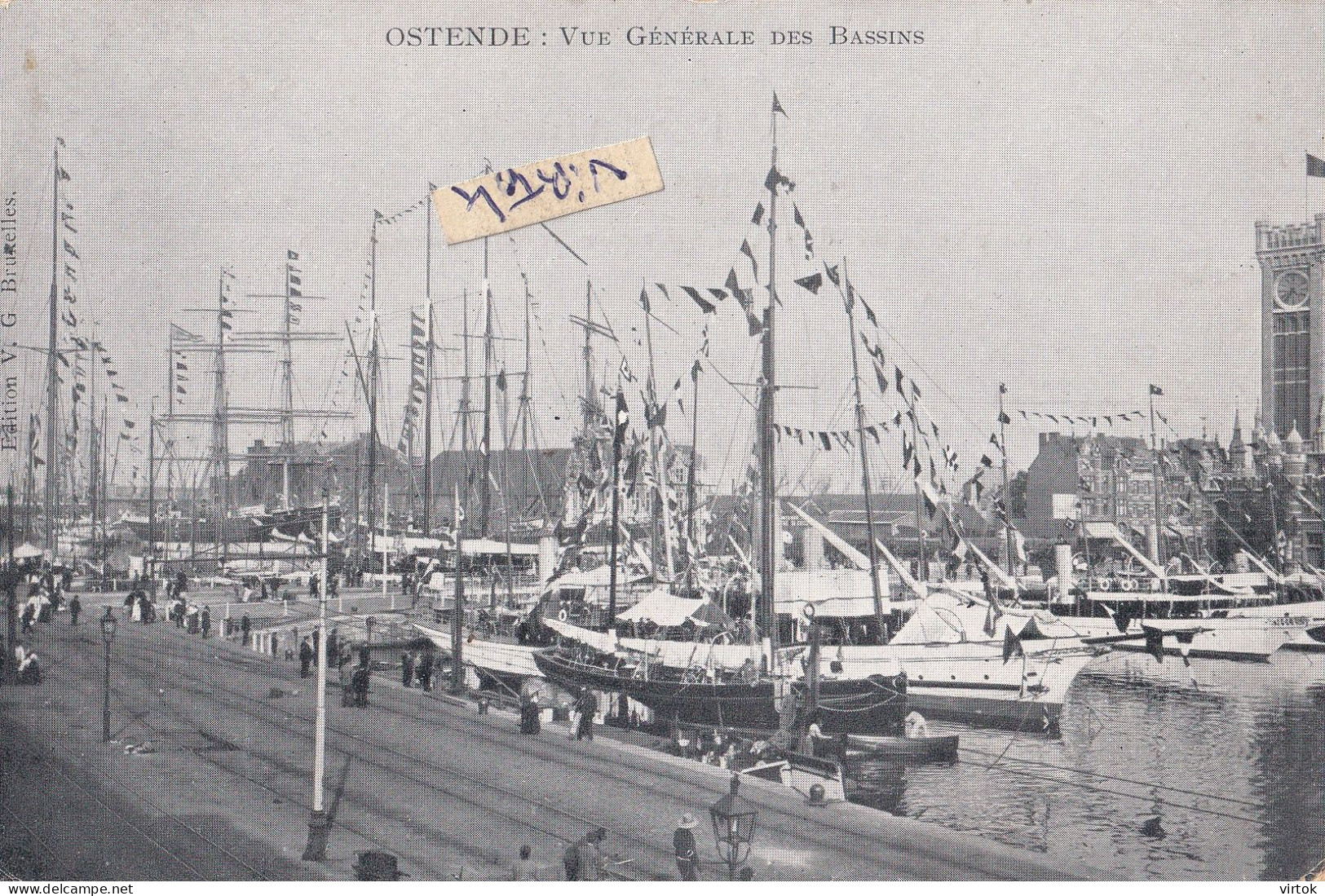 Oostende :  vue générale des bassins