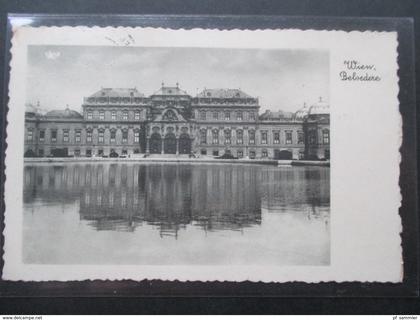 AK Österreich / Deutsches Reich 1940 DR Nr. 740 Wien Belvedere. Echtfoto