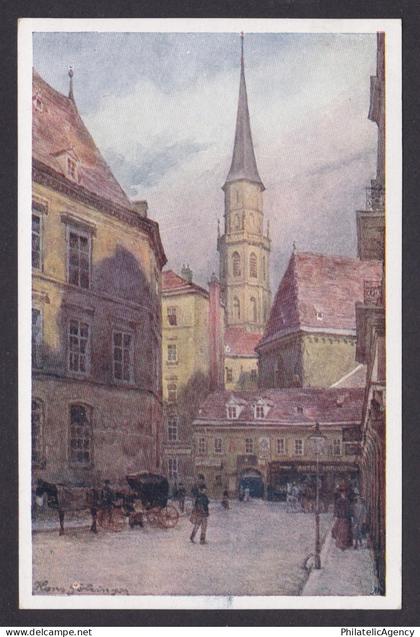 Postcard, Austria Vienna, Michaelerkirche