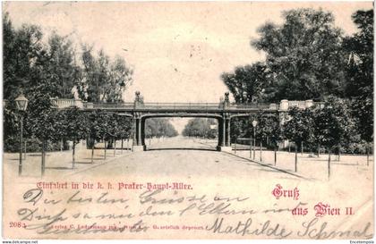 CPA  Carte Postale Autriche Wien Prater Haupt Allee 1898  VM106078