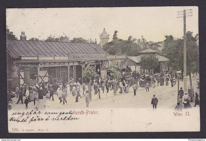 Vintage postcard, Austria Vienna II, Wurstl-Prater
