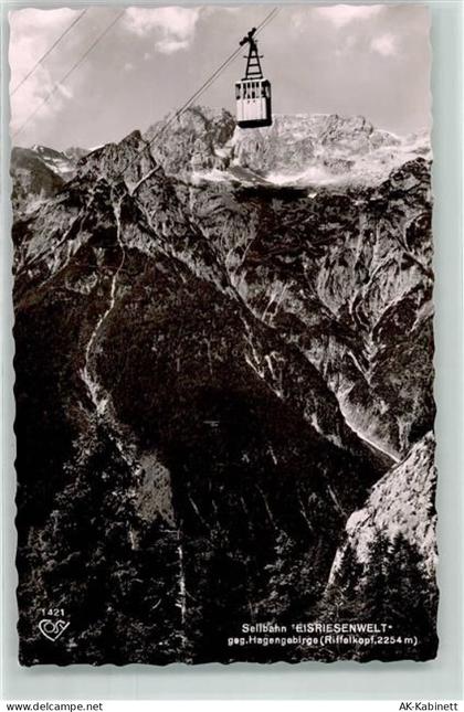 5450 Werfen - Seilbahn Eisriesenwelt gegen Hagengebirge - 39381045