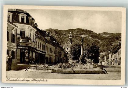 8523 Deutschlandsberg Foto AK Geschäft Pieber Denkmal Säule Hauptplatz... - 38244289