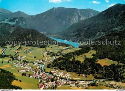 Lunz See Niederoesterreich Fliegeraufnahme Seebad am Lunzersee