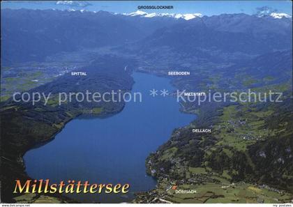 Millstatt Millstaettersee Fliegeraufnahme