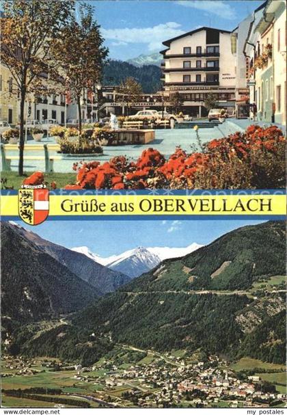 Obervellach Kaernten Ortszentrum Platz Fliegeraufnahme Hohe Tauern