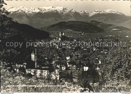 Rankweil Vorarlberg mit Schweizer Alpen