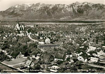 Rankweil Vorarlberg Stadtpanorama Blick gegen Schweizer Berge