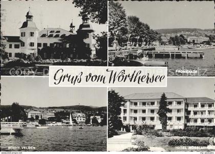 Woerthersee Schloss Velden Promenade Bucht Velden