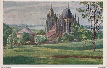 Künstlerkarte AK Bad Deutsch Altenburg Donau a Hainburg Hundsheim Haslau Bruck Leitha Wien Hofecker NÖ Niederösterreich