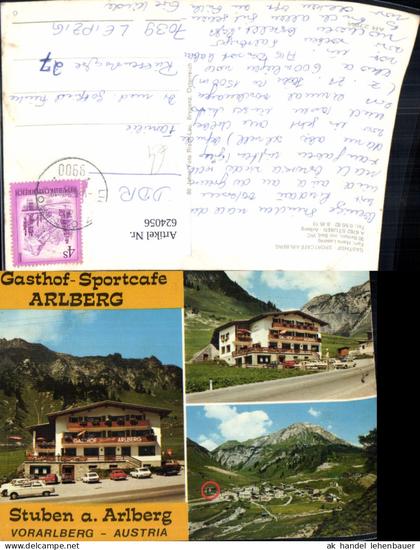 624056,Mehrbild Ak Klösterle Stuben a. Arlberg Gasthof Sportcafe Arlberg