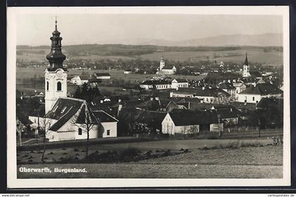 AK Oberwart /Burgenland, Ortsansicht mit den drei Kirchen