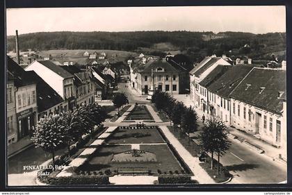 AK Pinkafeld /Bgld., Marktplatz aus der Vogelschau