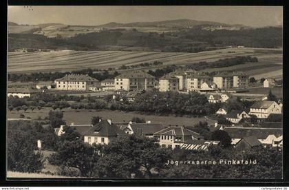 AK Pinkafeld, Jägerkaserne aus der Vogelschau