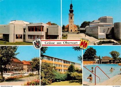 Oberwart Burgenland AT Teilansichten Kirche Ortspartie Schwimmbad