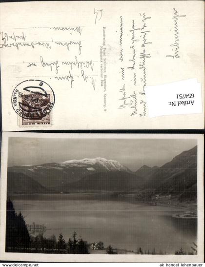 654751,Foto Ak Ossiachersee mit Dobratsch Feldkirchen in Kärnten
